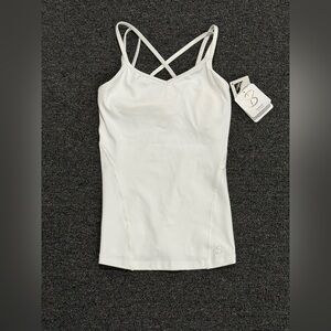 Sofibella White Long and Lean Cami (6000) White XS Double Straps/UV Protection